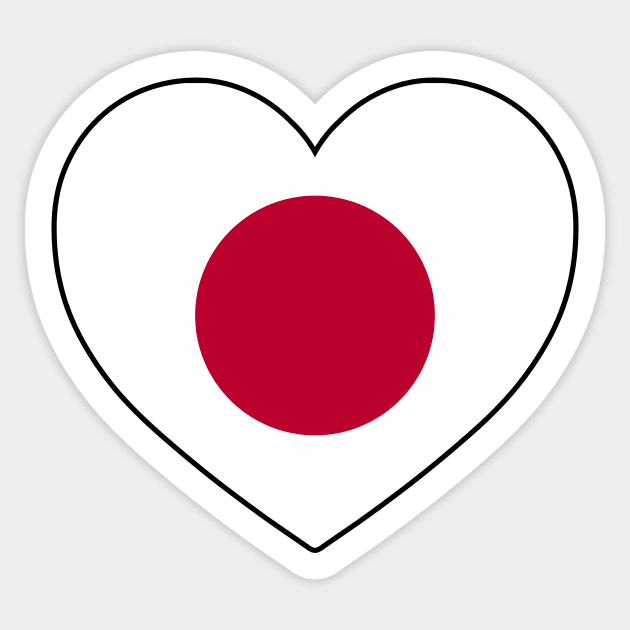 Heart - Japan Sticker by Tridaak